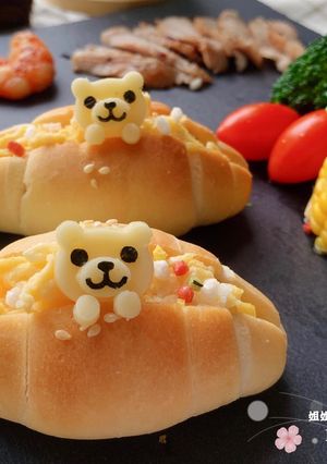 低油糖小布利麵包 的食譜成品照片