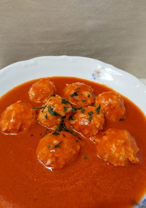 Paradicsomos húsgombóc recept fotója