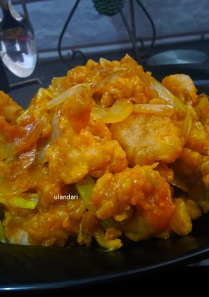 Foto resep Udang crispy asam manis