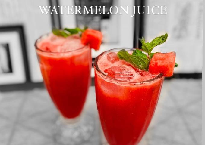 الصورة الرئيسية لوصفة عصير البطيخ المنعش |WATERMELON JUICE