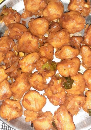 A picture of Idli Manchurian.