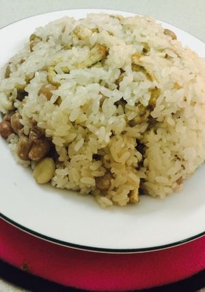 Hình của món Xôi xéo khoai lang khô, lạc.