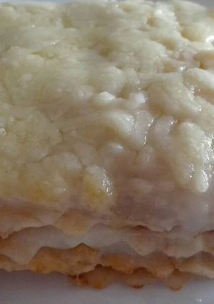 Foto principal de Lasaña de atún y bechamel de gambas