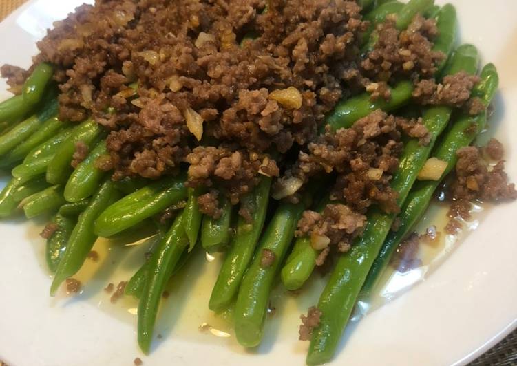 Cara Menyiapkan Buncis cah sapi yang Menggugah Selera