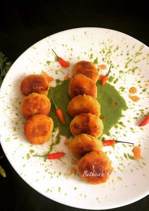 A picture of Khaman Dhokla Cutlet.