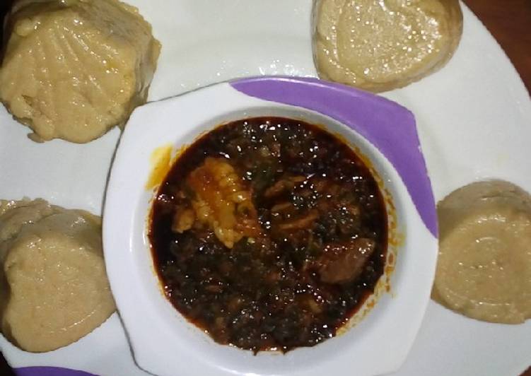 Recipe of Favorite Tuwon Alkama with ugu soup Cooking Basics for Newbies