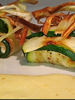 Una foto de Raviolis de calabacín y lomo