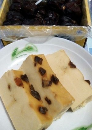 Foto resep Puding kukus roti tawar kurma