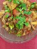 Mix sabzi with chicken