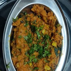 A picture of Zunka (Maharashtrian recipe).