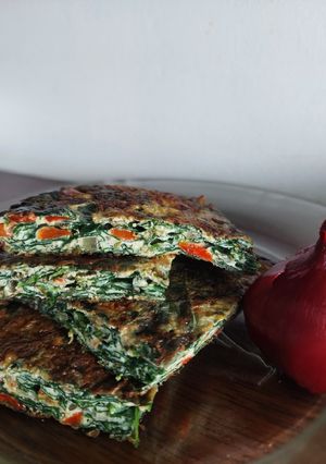 Una foto de Tortilla de espinaca 🥬