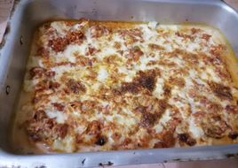 صينية قرانبيط مع دجاج مفروم مع صوص بشاميل رووعه على طريقتي 😋😋😋