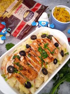 A picture of Pasta in White Sauce.