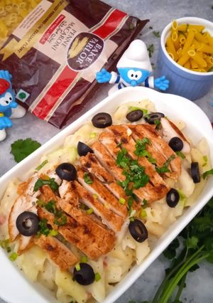 A picture of Pasta in White Sauce.