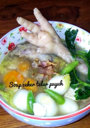 Foto resep Sup ceker telur puyuh