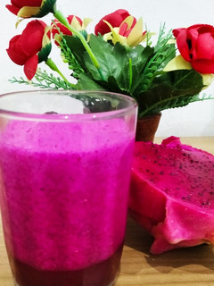 Foto resep Jus buah naga yakult