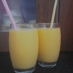 A picture of Mango Milshakee🥭🥭.