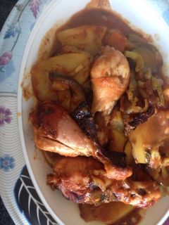 صورة لوصفة صينية دجاج بالخضروات بالفرن 🍗