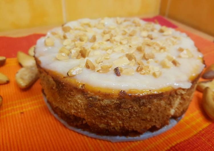 Steps to Prepare Award-winning Tarta de queso, chirimoya y nueces de brasil