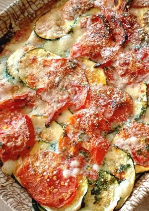 Une photo de Gratin de courgettes aux œufs au Cook Expert