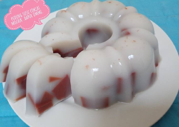 Cara Gampang Membuat Puding susu coklat mozaik yang Menggugah Selera
