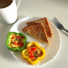 Bell-Pepper Egg Rings A picture of Bell-Pepper Egg Rings.