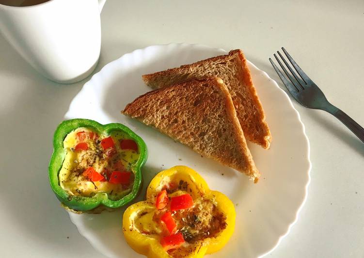 Recipe of Speedy Bell-Pepper Egg Rings