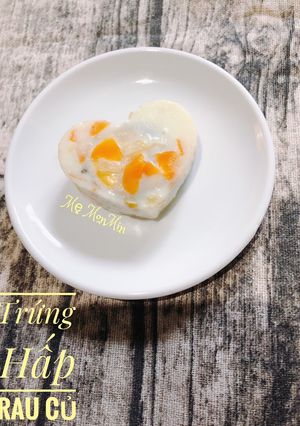 Hình của món Ăn dặm : Trứng hấp rau củ.
