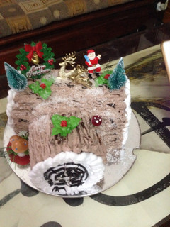 Hình của món Buche de Noel.