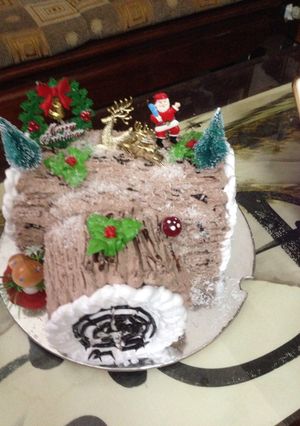 Hình của món Buche de Noel.