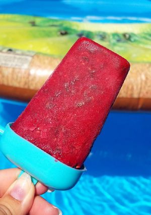 Une photo de Sorbet framboise/chocolat 😋