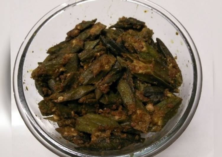 Recipe of Speedy Okra(microwave cooked)