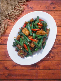Foto resep 766. Tumis Kacang Panjang + Tempe (Semangit)