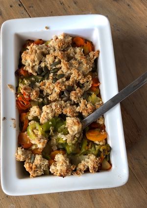 Une photo de Crumble aux légumes d’hiver