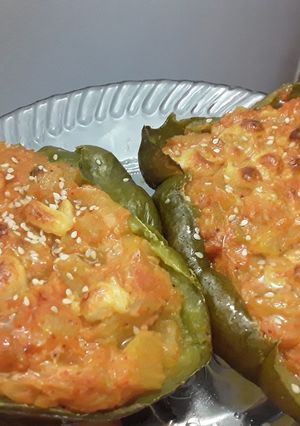 Una foto de Chayotes / Guatila / Cidra rellenos de Atún!!!