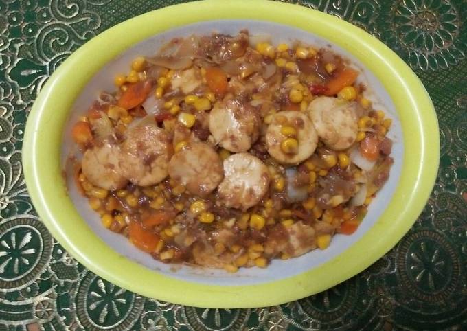 Bagaimana Membuat Tofu tahu jagung manis Anti Gagal