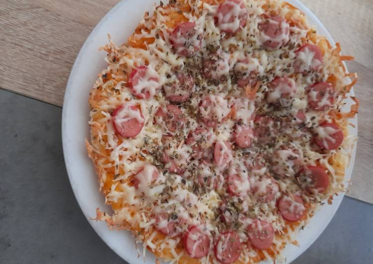 Resep Pizza sosis simple enak mantap yang Enak