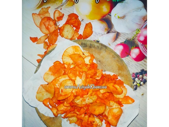 Cara Gampang Menyiapkan Resep Keripik singkong balado yang Enak Banget Anti Ribet, Menggugah Selera