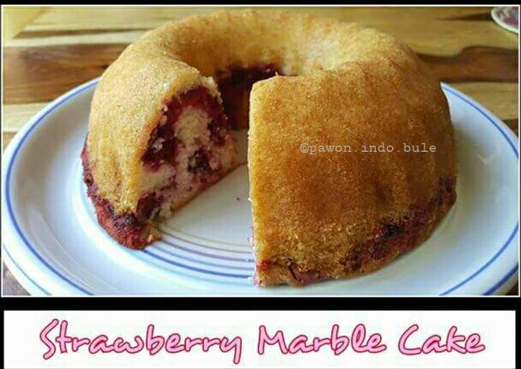 Recipe of Award-winning Strawberry Marble Cake