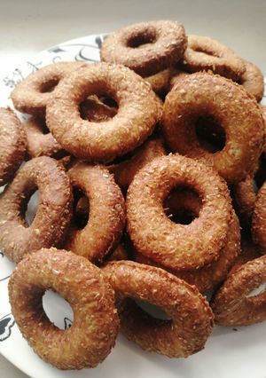 A picture of Whole wheat mini doughnuts 🍩.