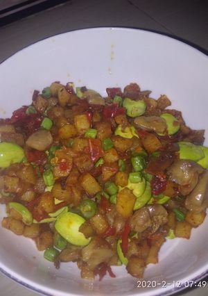 Foto resep Sambal goreng kentang pete