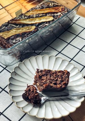 Gambar Banana oatmeal cake