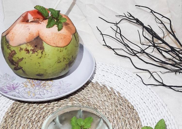 Resep Coconut Water Mint, Enak