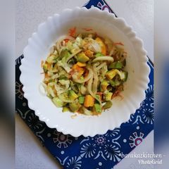 A picture of Mango avocado salad.