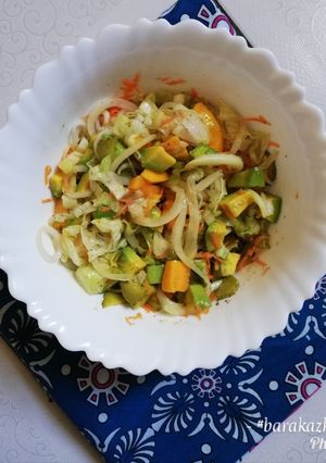 A picture of Mango avocado salad.