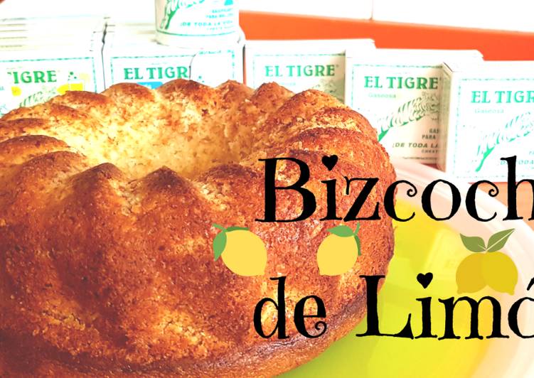 Bizcocho tierno y esponjoso de limón