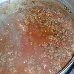 Una foto de Lentejas con carne picada