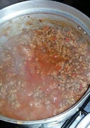 Una foto de Lentejas con carne picada