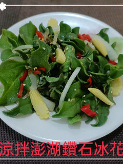 涼拌澎湖鑽石冰花(簡單料理) 的食譜成品照片