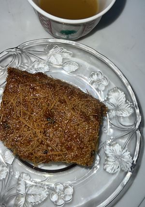 صورة لوصفة بسبوسة الشعيريه 🤤